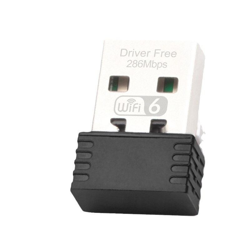 WiFi6 USB bežična mrežna kartica, bez upravljača, 300 Mbps, USB sučelje, kompatibilno s desktopom i laptopom