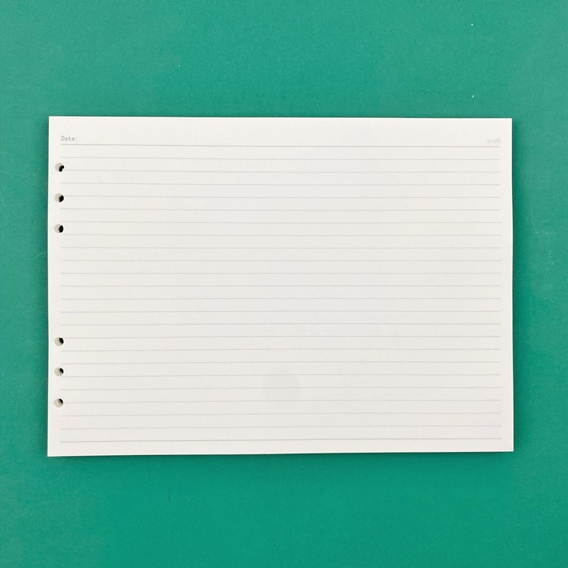 Bilježnica s PU kožnim omotom, veza s izdvojivim listovima (loose-leaf binder), unutarnje stranice od drvne pulpe, papir 40 gsm, 50–100 stranica, model tAwd64sF, uredski stil