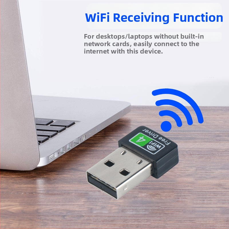 Card de rețea USB fără driver, wireless, 150 Mbps, 2.4 GHz, IEEE 802.11b/g/n