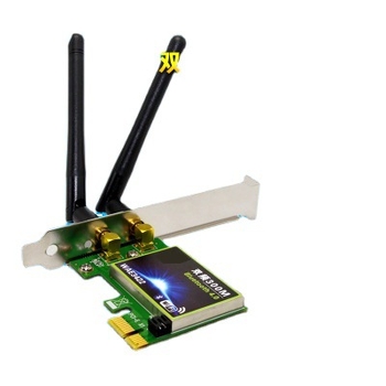 FOCX WAE3422 PCI-E Vezeték nélküli Hálózati Kártya Asztali számítógéphez, Két sávos Bluetooth BT4.0, 300 Mbps