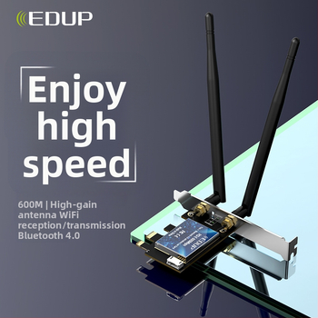 EDUP EP-9619 PCIe bezdrôtová sieťová karta, Duo-band 2,4/5 GHz, 600 Mbps, Bluetooth 4.0