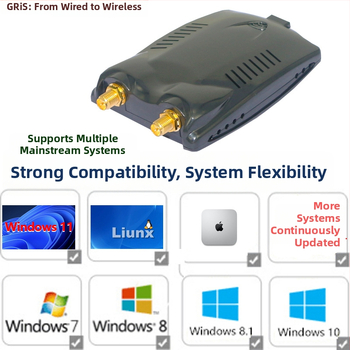 GRIS GE-LW04-8192FU Cardă de rețea wireless USB 2.0 cu antenă duală, 300 Mbps, 2.4 GHz, IEEE 802.11b/g/n