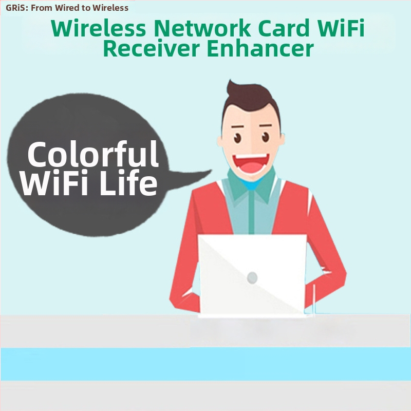 GRIS GE-LW04-8192FU Cardă de rețea wireless USB 2.0 cu antenă duală, 300 Mbps, 2.4 GHz, IEEE 802.11b/g/n