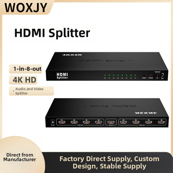 HDMI splitter 1x8 – podpora 4K/2K, HDMI vstup, model 1X8 HDMI SPLITTER