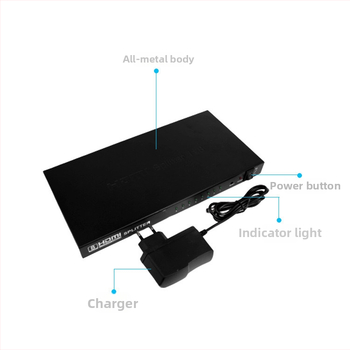 HDMI splitter 1x8 – podpora 4K/2K, HDMI vstup, model 1X8 HDMI SPLITTER