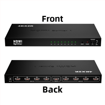 HDMI splitter 1x8 – podpora 4K/2K, HDMI vstup, model 1X8 HDMI SPLITTER