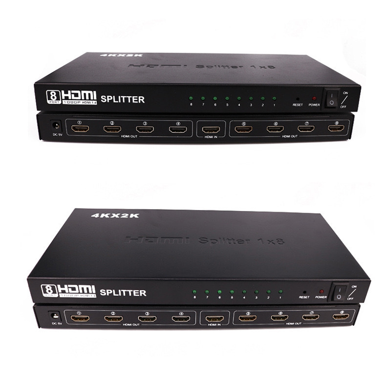 1x8 HDMI osztó – 4K/2K támogatás, HDMI bemenet, Modell 1X8 HDMI SPLITTER