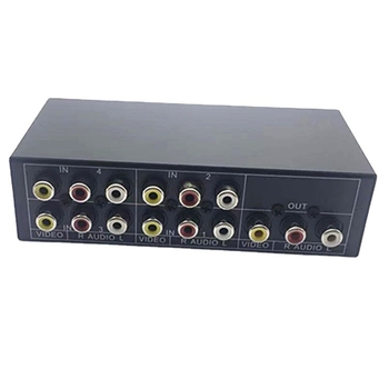 VSW41 AV kapcsoló – Négy az egyben, 480P, iOS-kompatibilis, kábelhossz 10
