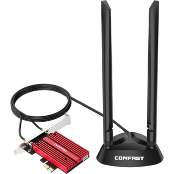 CF-AX210 Plus bežična PCIe mrežna kartica s Wi‑Fi 6 (802.11ax), do 5374 Mbps, dual-band 2,4/5,8 GHz, Bluetooth 5.3