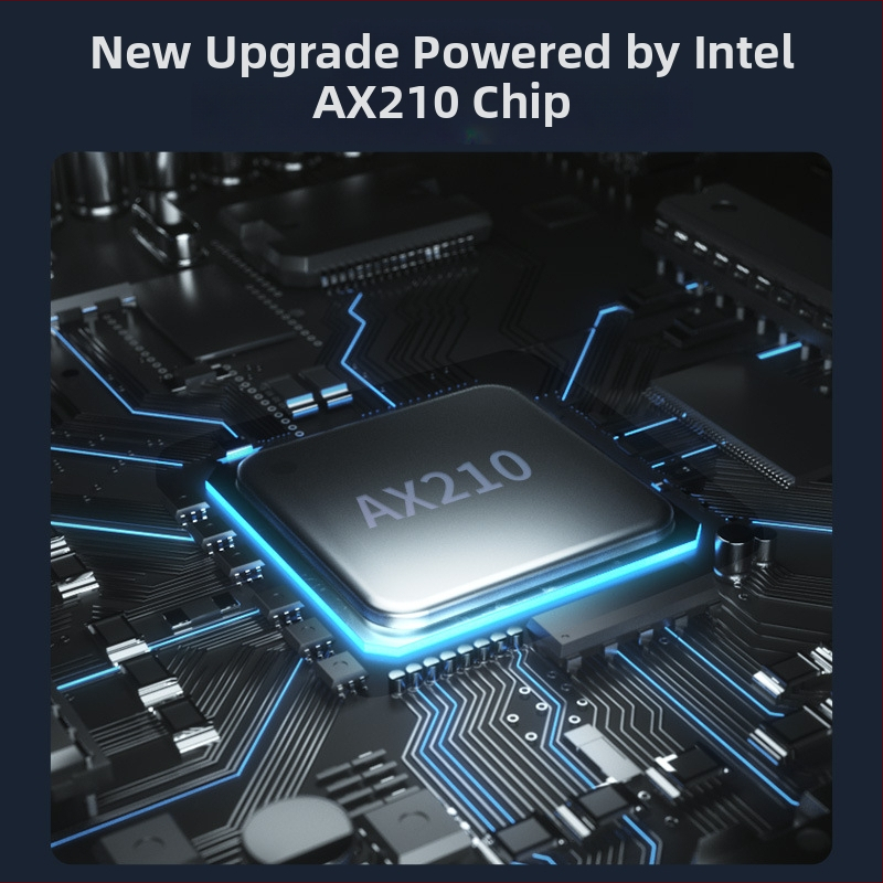 CF-AX210 Plus bežična PCIe mrežna kartica s Wi‑Fi 6 (802.11ax), do 5374 Mbps, dual-band 2,4/5,8 GHz, Bluetooth 5.3