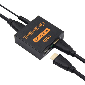 HDMI 1x2 osztó - 4Kx2K, 3D, Liandake, 5V tápegység