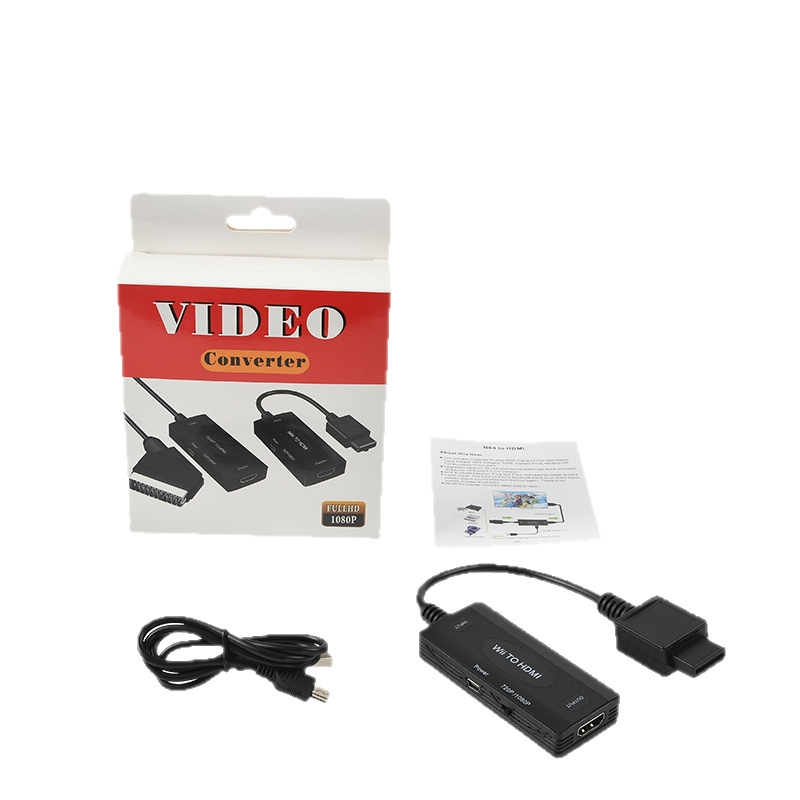 Wii HDMI adapter, 1080p, podržava sve sustave, igranje u HD, upravljanje napajanjem