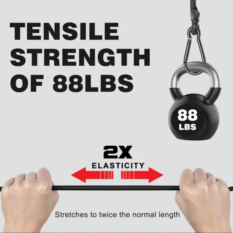 Еластична лента за багаж с метална катарама, полипропиленова прежда + гумена прежда, 8 мм, модел Aqk-9991