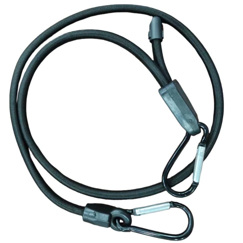 Elasztikus poggyászpánt fém csattal, polipropilén szál + gumi szál, 8 mm, modell Aqk-9991