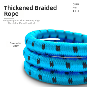 Șnur elastic pentru bagaje cu clips de închidere cu arc, material PP + latex mătase, încărcare ≥40 kg