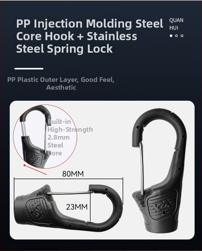 Șnur elastic pentru bagaje cu clips de închidere cu arc, material PP + latex mătase, încărcare ≥40 kg