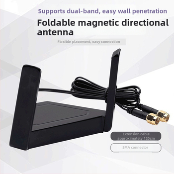Fenwei stolný bezdrôtový sieťový adaptér s vonkajšou anténou, dvojpásmový, vysoký zisk, smerová anténa, SMA konektor, predĺženie antény 1,5 m
