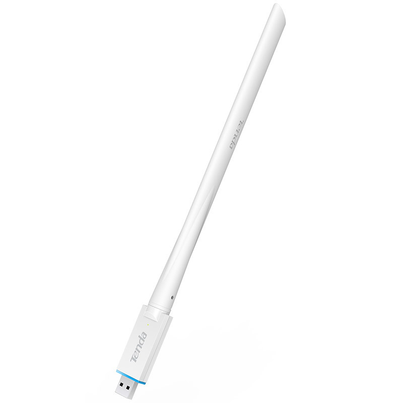 Tenda U2 USB безжична мрежова карта за настолен компютър – WiFi 6 адаптер без драйвери, 300 Mbps, външен USB приемник