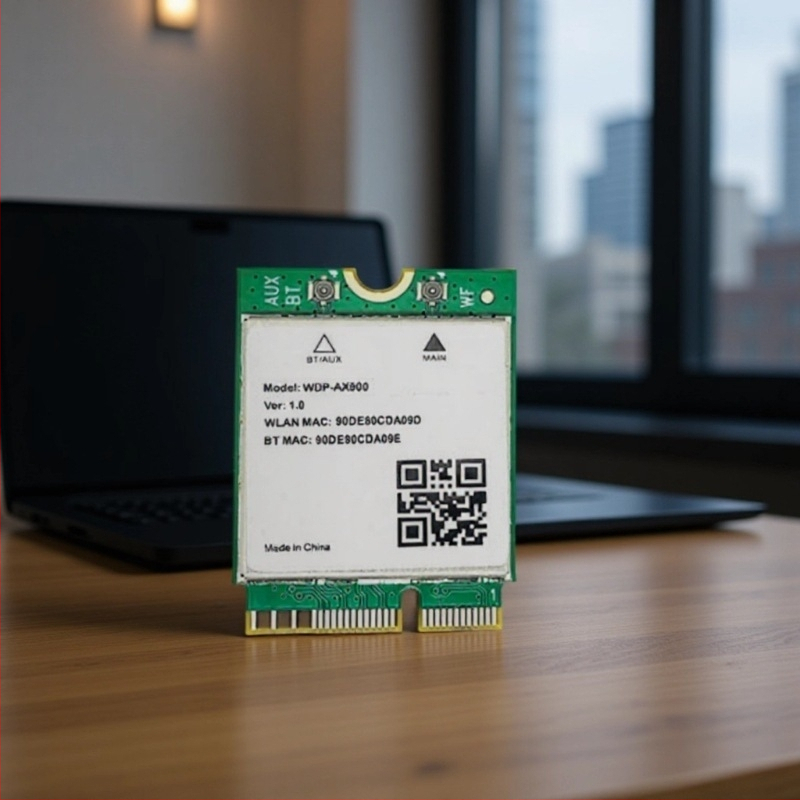 AIC8800D80P M.2 Wi‑Fi 6 karta – ugrađena dual-band 2.4GHz/5.8GHz, Bluetooth 5.4, 5400 Mbps