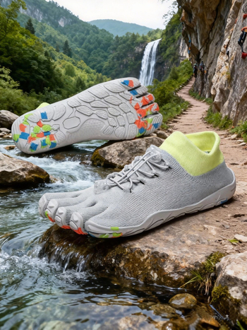 Minimalističke tenisice za fitness s pet prstiju – Flyknit gornji dio, gumeni potplat, niski profil, protuklizne