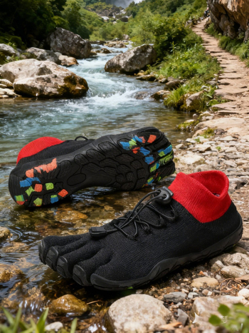 Minimalističke tenisice za fitness s pet prstiju – Flyknit gornji dio, gumeni potplat, niski profil, protuklizne