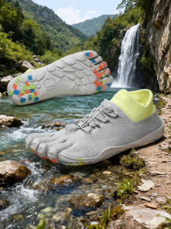 Minimalističke tenisice za fitness s pet prstiju – Flyknit gornji dio, gumeni potplat, niski profil, protuklizne