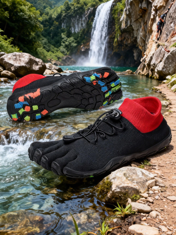 Minimalističke tenisice za fitness s pet prstiju – Flyknit gornji dio, gumeni potplat, niski profil, protuklizne