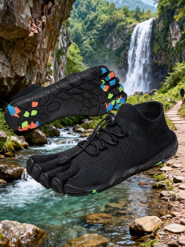 Minimalističke tenisice za fitness s pet prstiju – Flyknit gornji dio, gumeni potplat, niski profil, protuklizne