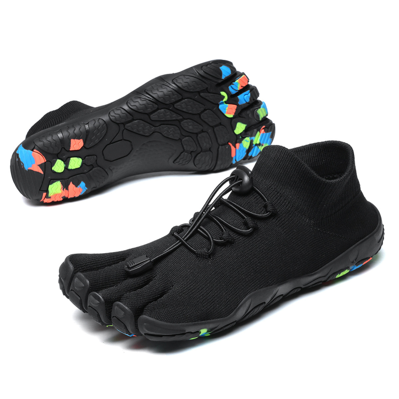 Minimalističke tenisice za fitness s pet prstiju – Flyknit gornji dio, gumeni potplat, niski profil, protuklizne