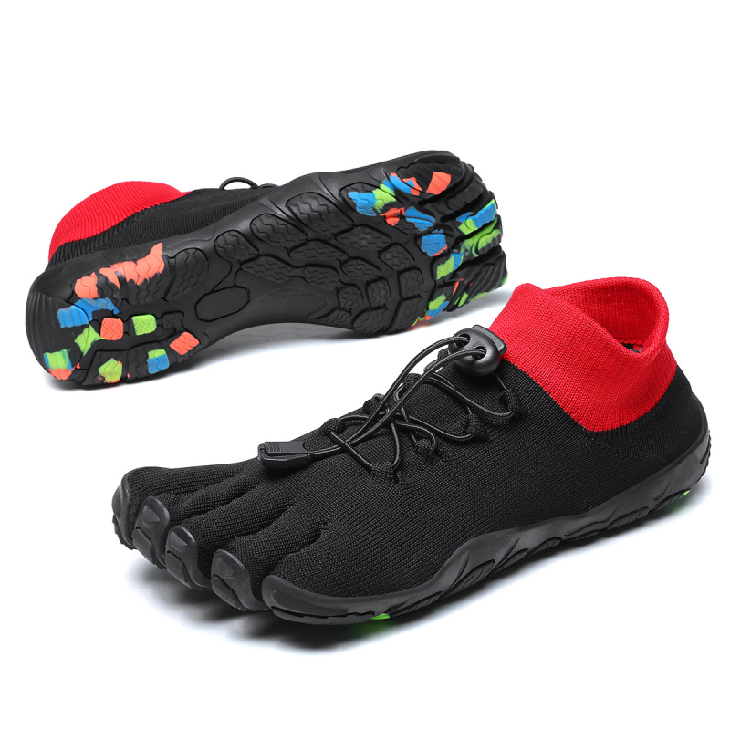 Minimalističke tenisice za fitness s pet prstiju – Flyknit gornji dio, gumeni potplat, niski profil, protuklizne