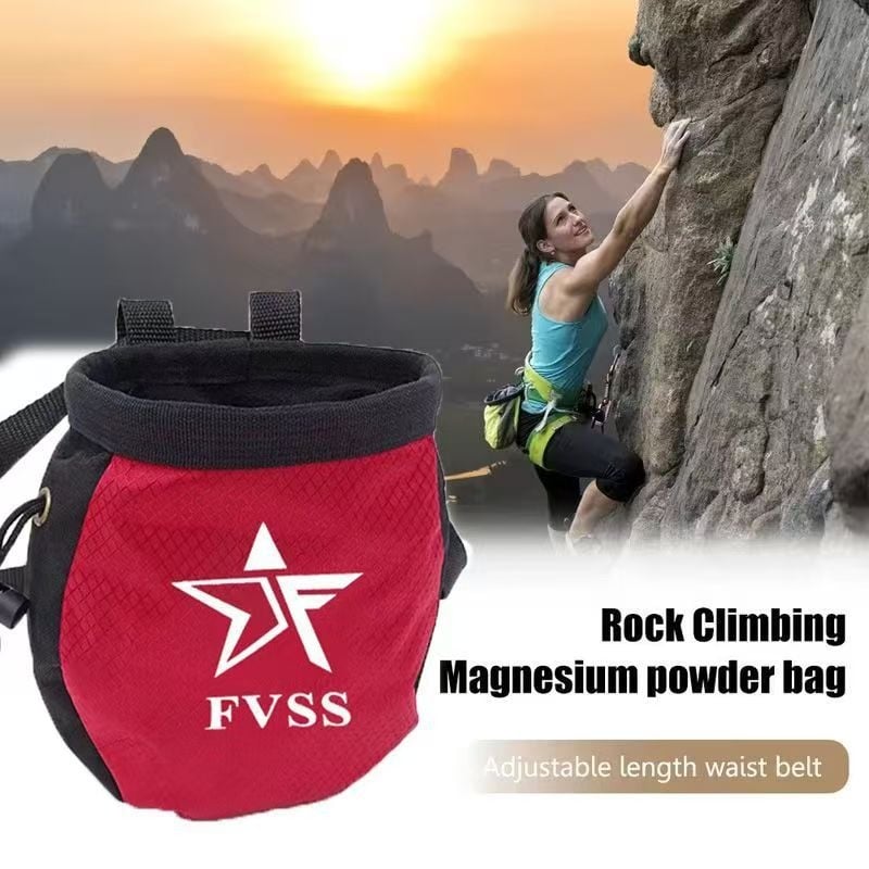 Torba za magnezijski puder za penjanje – novi model MAD ROCK, protuklizna torba za struk, spremi prah magnezija za suhe ruke, outdoor aktivnosti i planinarenje