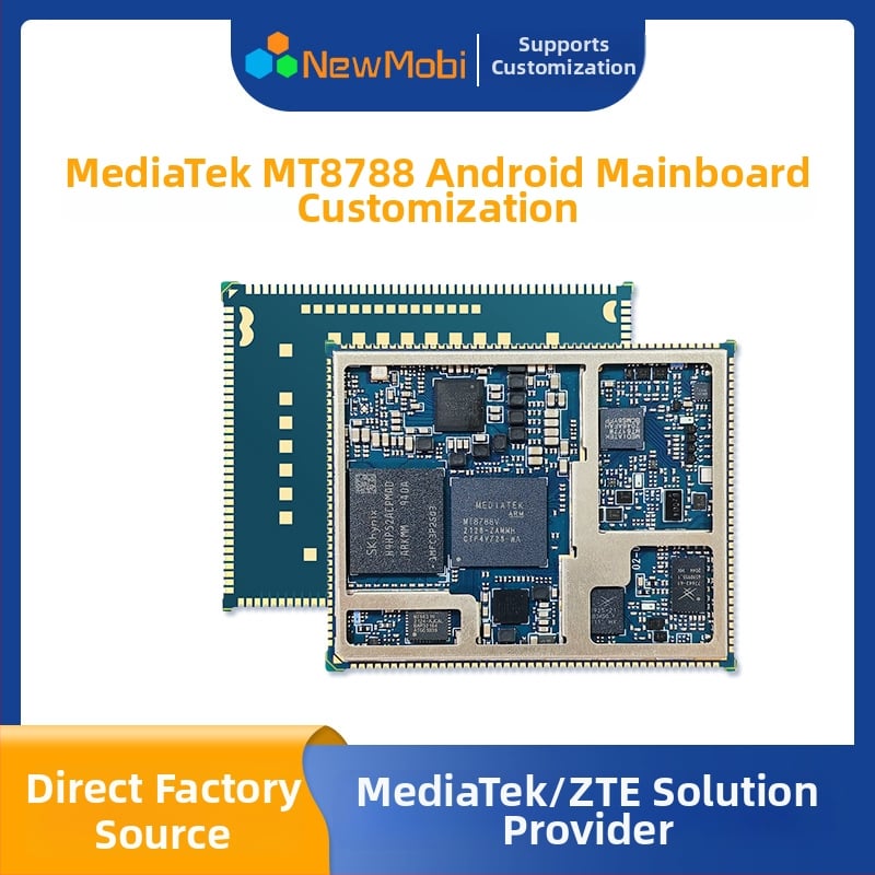 MT8788 Android základná doska pre tablet – MTK ARM vývojová doska, 4G s nízkou spotrebou, DDR4 až 128GB, PCIe x16, Wi-Fi, tri sieťové rozhrania