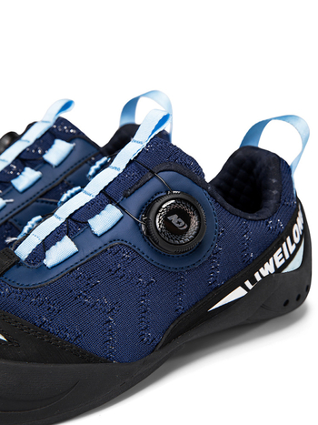 Παιδικά παπούτσια αναρρίχησης για αρχάριους – για εσωτερική και εξωτερική αναρρίχηση, αντιολισθητική σόλα από καουτσούκ, πλεκτό επάνω μέρος, χαμηλός πάτος 1–3 cm