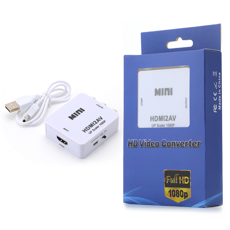 Veriger HDMI na AV pretvarač, HDMI/AV prekidač, 1080P/3D, podrška upravljanju napajanjem
