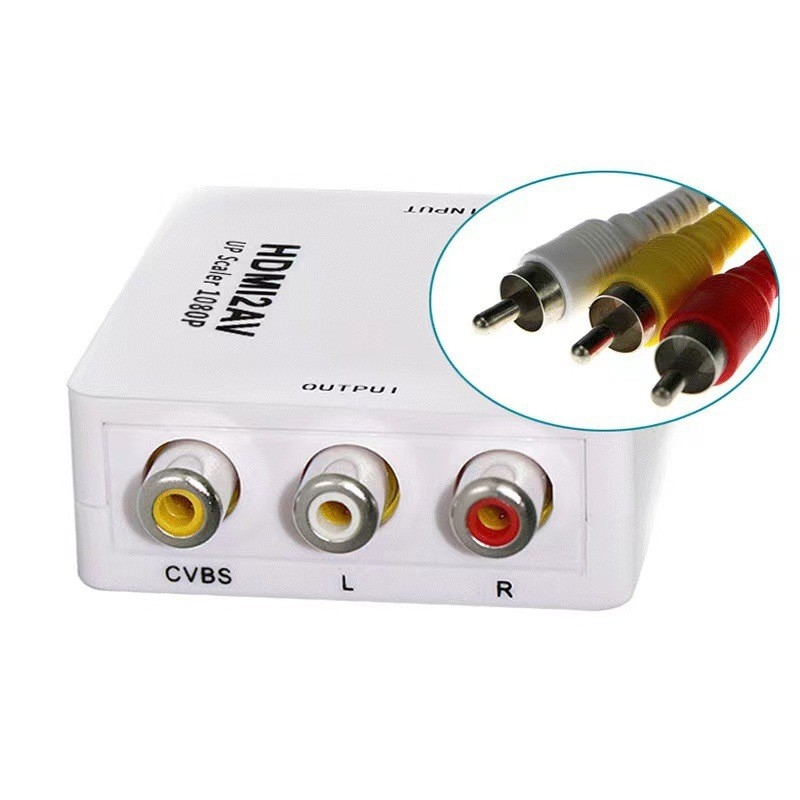 Veriger HDMI na AV pretvarač, HDMI/AV prekidač, 1080P/3D, podrška upravljanju napajanjem