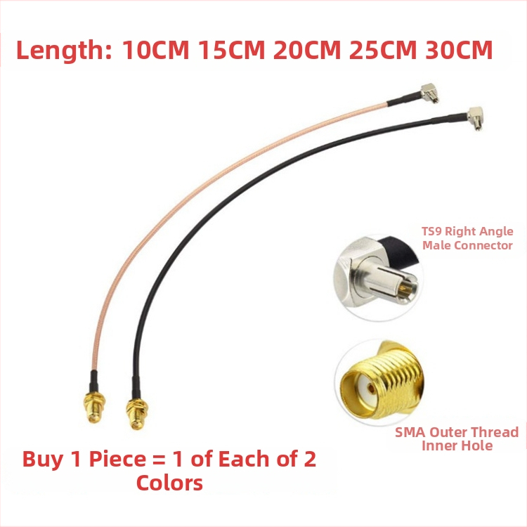 Kábel adaptéra antény TS9 na SMA samica pre Huawei router, RF kábel, RG316 vysokoteplotný vodič, RoHS