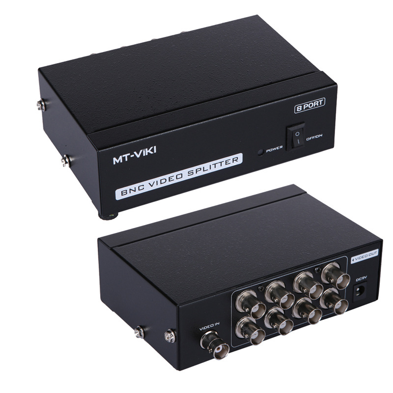 LQT-108BC BNC video distributor, 1 ulaz, 8 izlaza, HD analognog nadgledanje