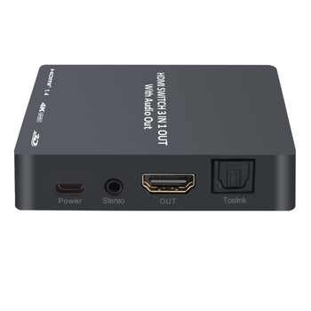 HDMI prekidač s audioskim ekstraktom, 3 ulaza 1 izlaz, 4K30Hz, GV-S301I, OEM dostupan