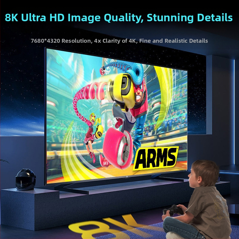 HDMI videókapcsoló bemenet/kimenet HDMI-vel, sávszélesség 48 Gbps, 10 m hatótáv, 5V tápegység, 5W fogyasztás