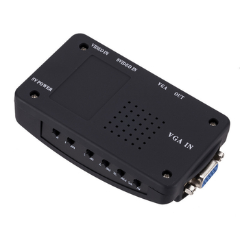 AV to VGA videokonverter, prekidač/rasporednik, rezolucija 720×576, model AV to VGA, upravljanje napajanjem podržano, daljinsko buđenje nije podržano