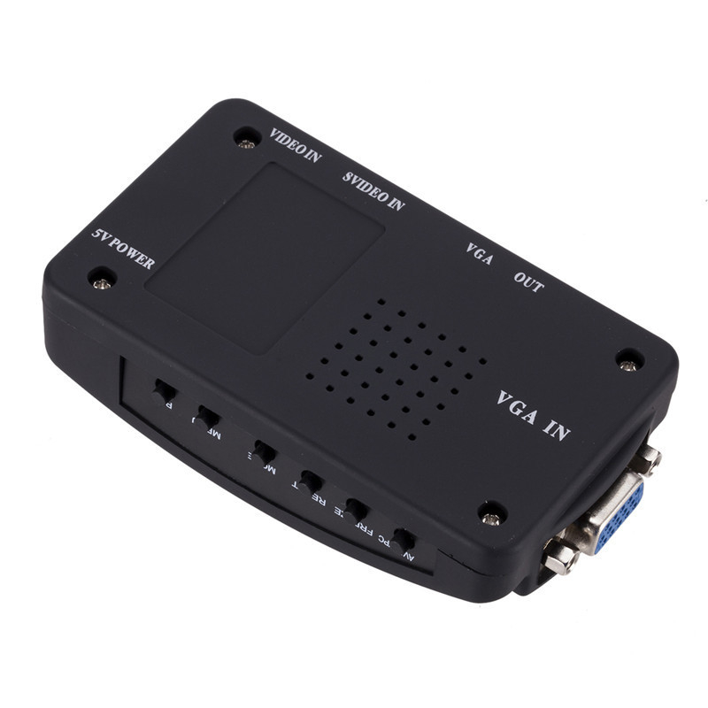 AV to VGA videokonverter, prekidač/rasporednik, rezolucija 720×576, model AV to VGA, upravljanje napajanjem podržano, daljinsko buđenje nije podržano