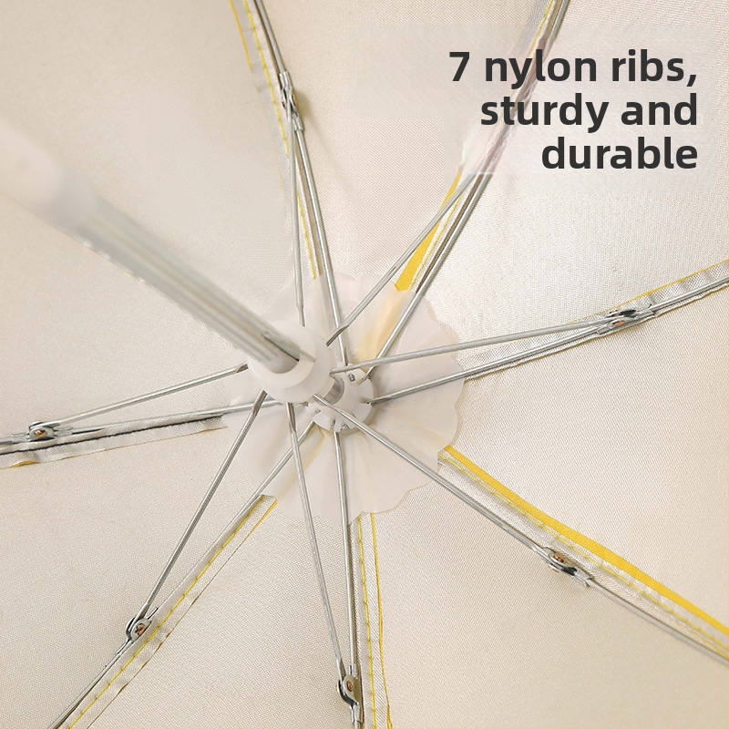 Yushun mini kišobran za bicikl s klipom za telefon - 8 čeličnih rebara, poliester 170T, UV zaštita PA++, ručno otvaranje i zatvaranje, plastična drška
