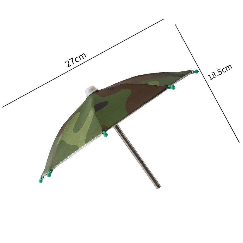 Yushun mini kišobran za bicikl s klipom za telefon - 8 čeličnih rebara, poliester 170T, UV zaštita PA++, ručno otvaranje i zatvaranje, plastična drška