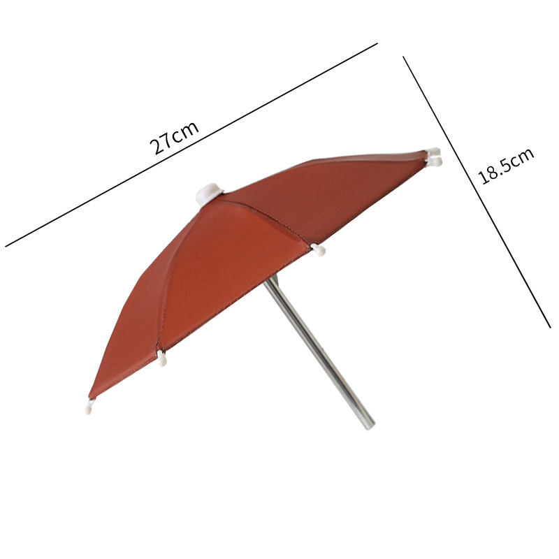 Yushun mini kišobran za bicikl s klipom za telefon - 8 čeličnih rebara, poliester 170T, UV zaštita PA++, ručno otvaranje i zatvaranje, plastična drška