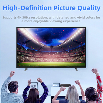 HDMI splitter Green xinda, 1 intrare / 4 ieșiri, video și audio 4K, model LXD-zhq003