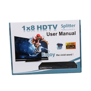 Διανομέας HDMI 1x8, σειρά 4K, είσοδος/έξοδος HDMI, τροφοδοσία 5V, υψηλή ταχύτητα μετάδοσης