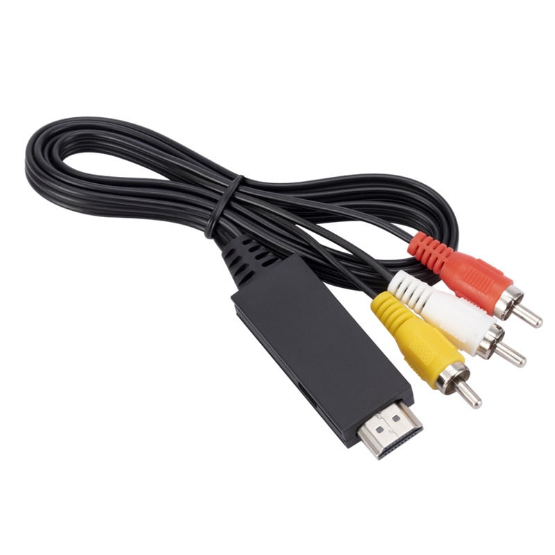 HDMI na AV pretvarač s USB napajanjem, kabel dužine 1 m, 1080p HDMI-AV adapter za stare televizore