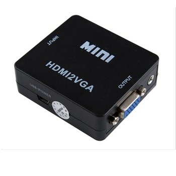 Convertor HDMI la VGA cu sunet – Hdmi2Vga, semnal video 1080P, 1920×1080 rezoluție, compatibil Windows 7
