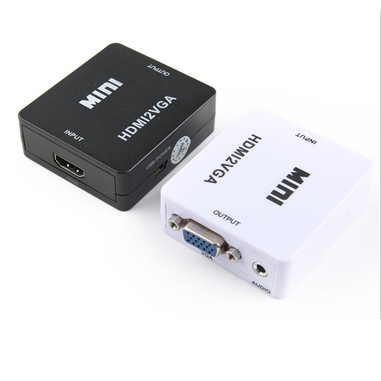 Convertor HDMI la VGA cu sunet – Hdmi2Vga, semnal video 1080P, 1920×1080 rezoluție, compatibil Windows 7