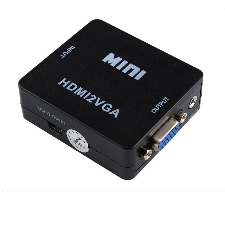 Convertor HDMI la VGA cu sunet – Hdmi2Vga, semnal video 1080P, 1920×1080 rezoluție, compatibil Windows 7